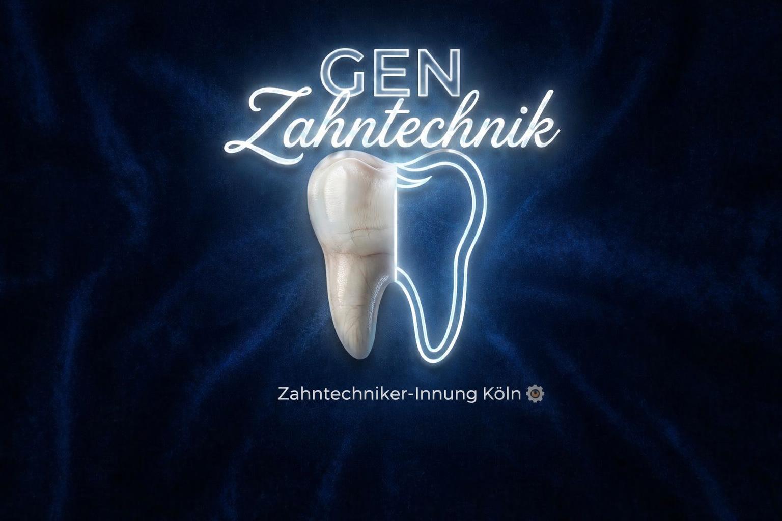 GEN Zahntechnik – Neon-Zahn Logo